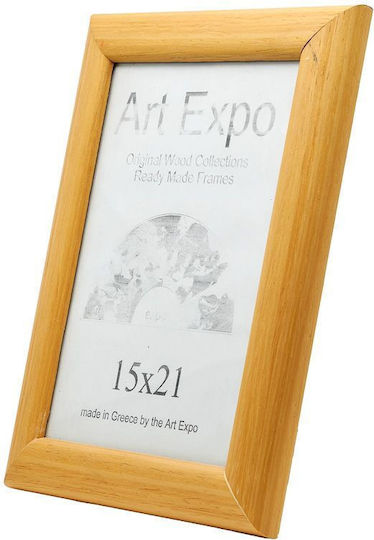 Photo Frame With Beige Wooden Frame 15x21