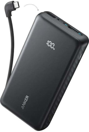 Anker Zolo Външна батерия 20000mAh 22.5W с USB-A Порт и USB-C Порт Power Delivery / Quick Charge Черен