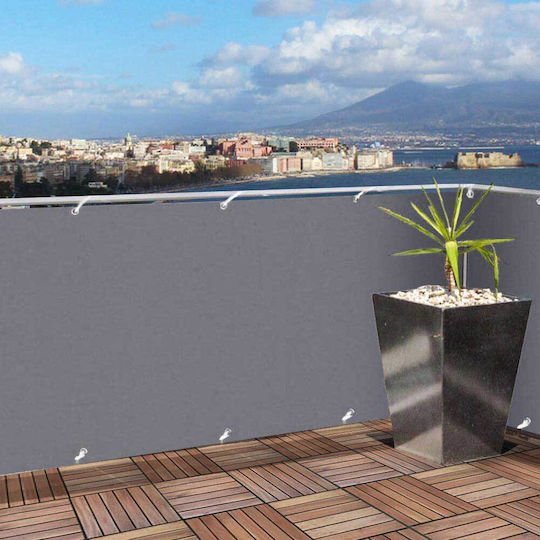 Bakaji Gray Shade Divider with PVC Coating 0.9x6m 450gr/m²