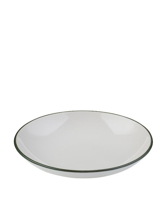 Fine Modest Πιάτο Βαθύ από Πορσελάνη Πράσινο 22cm 6τμχ