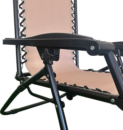 Gartenstühle Metallisch Mirka Beige-Schwarz