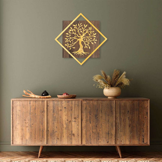 3D Mixed Art Tree 54x3x54cm 3D Mixed Art Tree 54x3x54cm