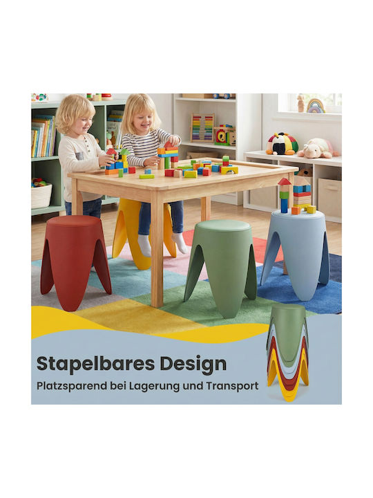 Taburete de Cameră de Zi cu Spațiu de Depozitare din Plastic Multicolore 39x46x39cm