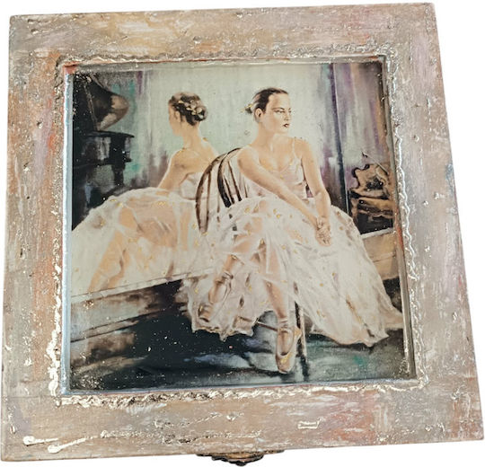 Διακοσμητικό Κουτί Γυάλινο 20x20x9.5cm