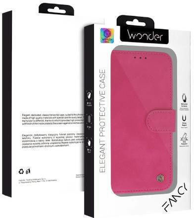 Wonder Wallet Synthetic Leather / Silicone Fuchsia (Oppo A17)