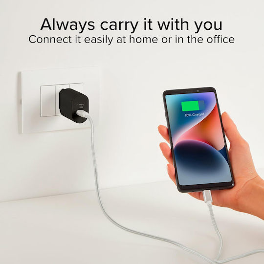 SBS SBS Handyladegerät Ohne Kabel mit USB-C Ausgangsanschluss 15W Stromlieferung Schwarz (TRC15W)