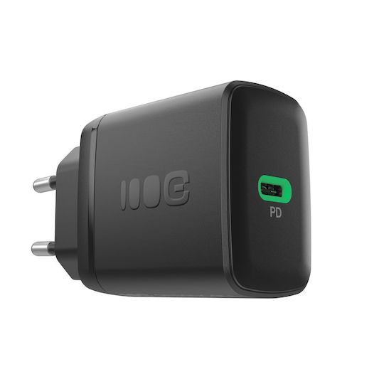 Green Cell Charger Without Cable with USB-C Port 30W Power Delivery Blacks (PowerSource Solo30)