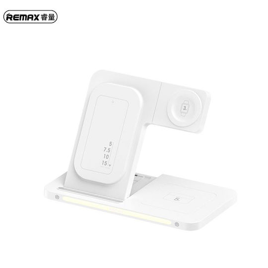Remax Ασύρματος Φορτιστής (Qi Pad) 15W Power Delivery Λευκός (RP-W83)