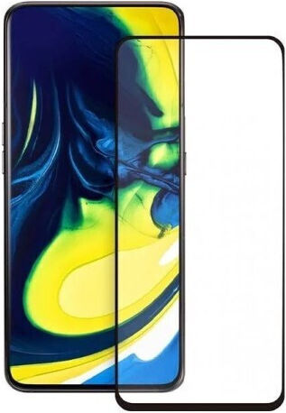 Premium Full Face Tempered Glass Μαύρο (Samsung Galaxy A80/A90)