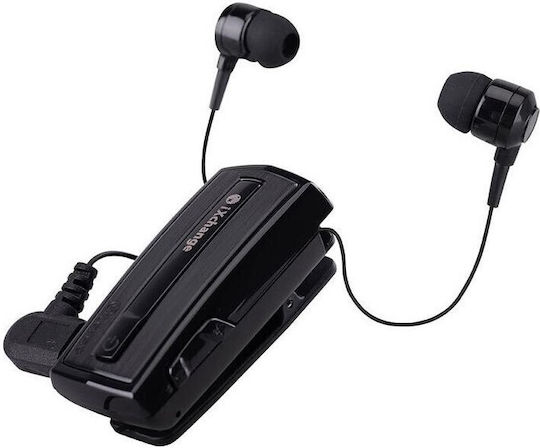iXchange UA-28 V2.0 In-ear Bluetooth Handsfree Ακουστικό Πέτου Μαύρο