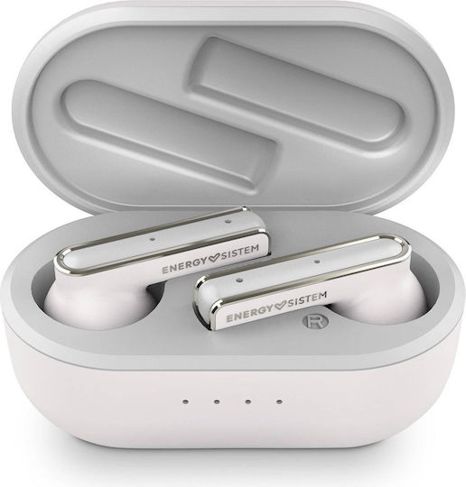Energy Sistem Style 4 Earbud Bluetooth Handsfree Ακουστικά με Θήκη Φόρτισης Cream