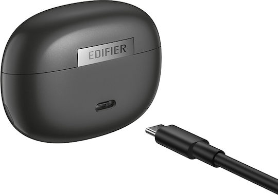Edifier Comfo Q Open Ear Bluetooth Handsfree Ακουστικά με Αντοχή στον Ιδρώτα και Θήκη Φόρτισης Μαύρα