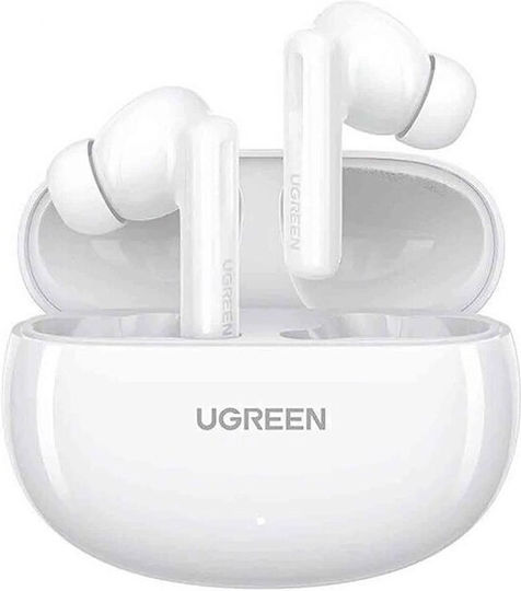 Ugreen P3 In-ear Bluetooth Handsfree Ακουστικά με Θήκη Φόρτισης Λευκά
