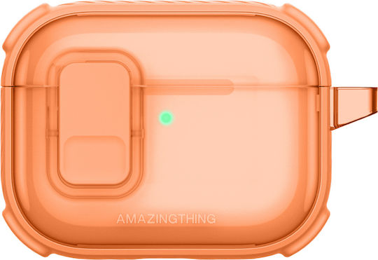 AmazingThing Θήκη Σιλικόνης σε Πορτοκαλί χρώμα για Apple AirPods Pro 3