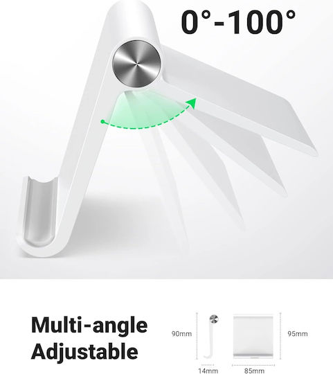 Ugreen Multi-Angle Desk Stand for Mobile Phone in White Colour