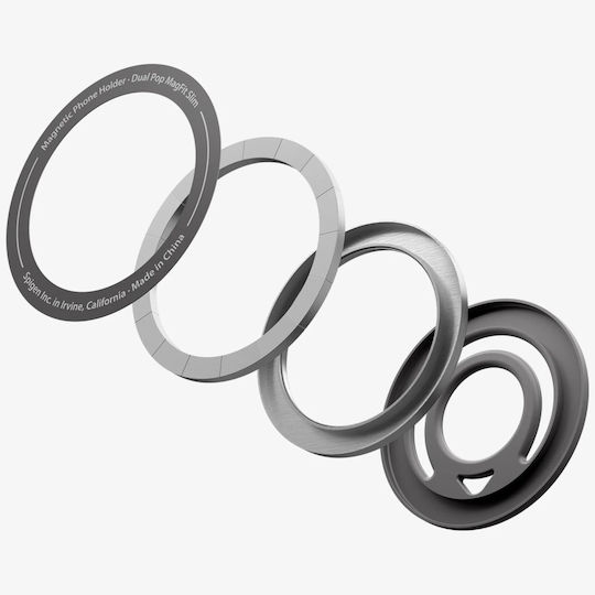 Spigen Dual Pop Magsafe Ring Holder Cell Phone Stand in Gray Color