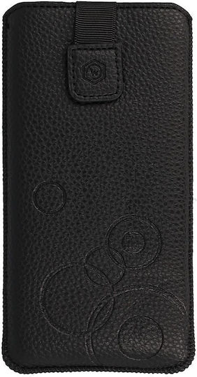 Wonder Deko Pouch Case Size L Iphone 13 Mini/12 Mini Se 2020 2022 7 8 Black