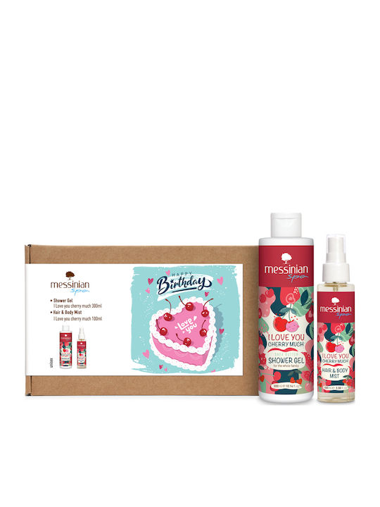Messinian Spa Happy Birthday Collection - Love You Cherry Much Комплект за грижа за Почистване на тялото Messinian Spa Happy Birthday Collection - Love You Cherry Much Комплект за грижа за Почистване на тялото
