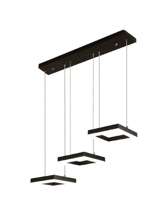 Powertech Pendant Light Black Rail 70x120cm
