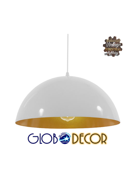 GloboStar Lune Ceiling Light Gold Bell with E27 Socket 40x20x20cm