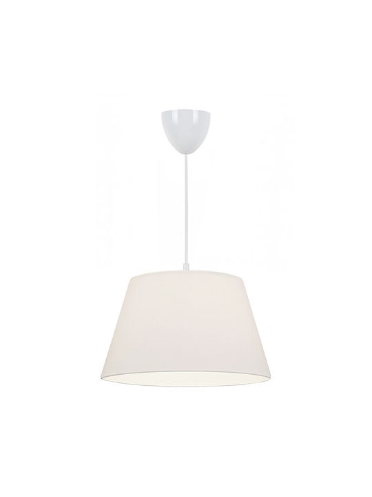 Megapap Elanor Pendant Light White with Socket E27 37x21x70cm