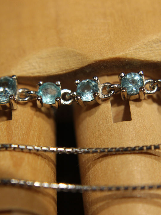 925 Silver Necklace Natural Apatites Beautiful 9 925 Silver Necklace Natural Apatites Beautiful 9