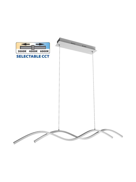 Vivalux Adjustable Pendant Light White 8x88x120cm