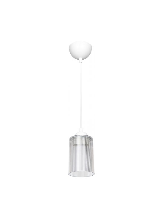 GloboStar Torus Pendant Light White Bell with Socket E27 10x10x77cm