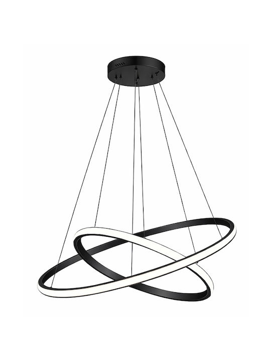 Powertech Powertech Deckenleuchte Schwarz LED mit Natürliches Weiß Licht 80x80x120cm