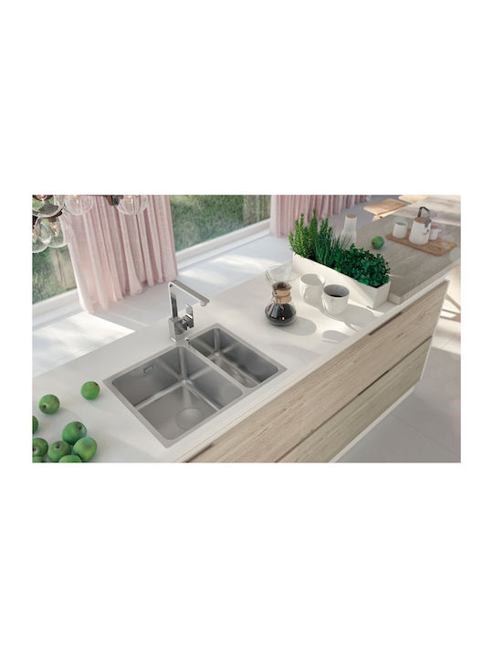 Deante Chiuvetă Sub Masă Inox Satinat cu Baterie M58xL44cm Gri