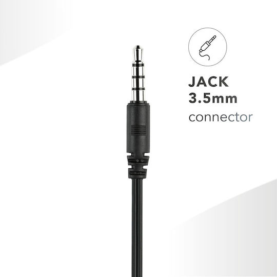 Cellular Line În ureche Handsfree cu două căști cu mufă 3.5mm Negru