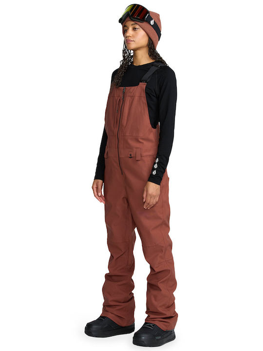Volcom Swift H1352606-HEN Γυναικεία Σαλοπέτα Σκι & Snowboard Καφέ