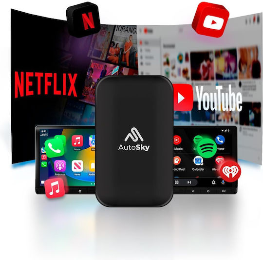 Car Carplay & Android Auto Adapter Autosky Ai Box Lite