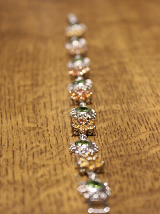 Songea Inna Silver Bracelet Sapphires Olivines