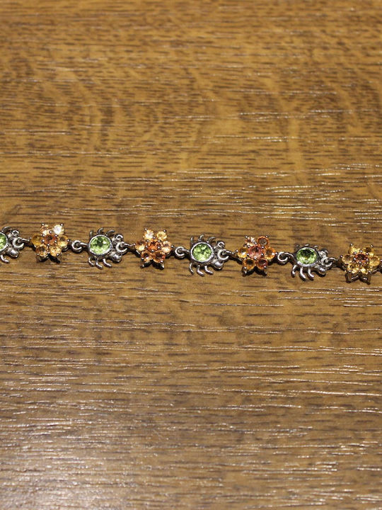Songea Inna Silver Bracelet Sapphires Olivines