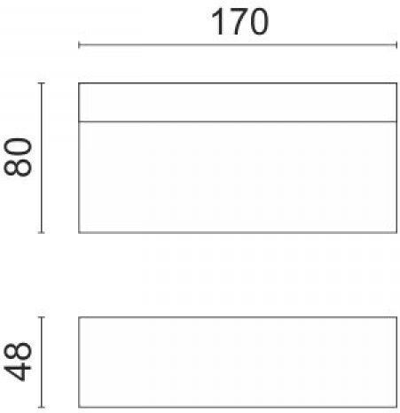Spot Light Wandmontierte Außenbeleuchtung Deckenleuchte LED IP65 8W mit Einstellbares Weiß Licht