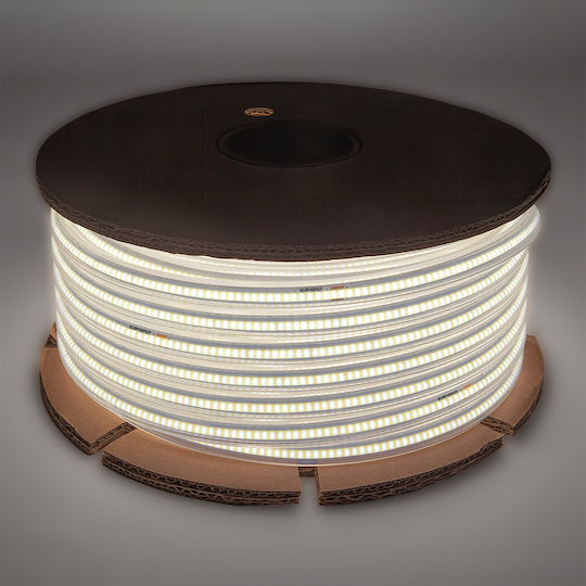 Eurospot Waterproof LED Strip 220V Natural White Light 5m COB Type