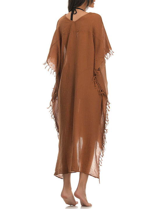 Sunday Habits Women's Beachwear Caftan Beachwear Tabac
