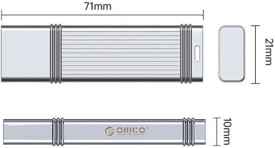 256GB USB 2.0 Stick Ασημί