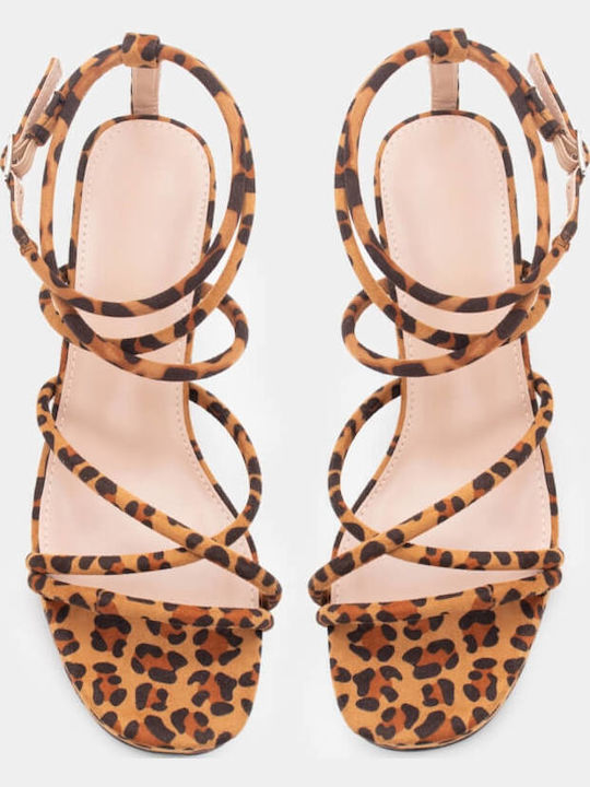Damen Sandalen Animal Print