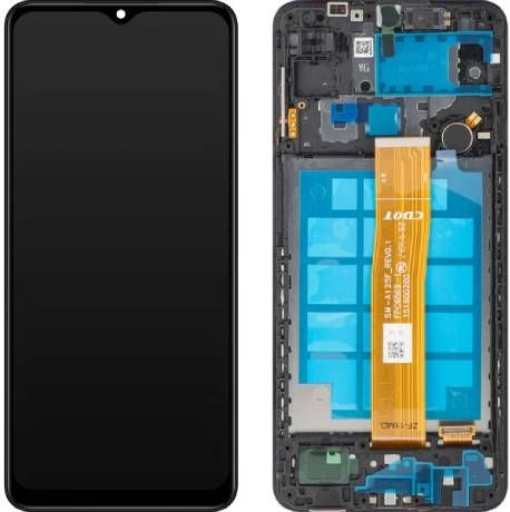 Οθόνη Incell με Μηχανισμό Αφής και Πλαίσιο για Samsung Galaxy A12 Nacho A127F (Μαύρο)