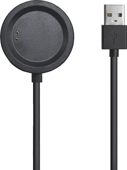 Akyga Charging Cable Φορτιστής για OnePlus Watch Μαύρος