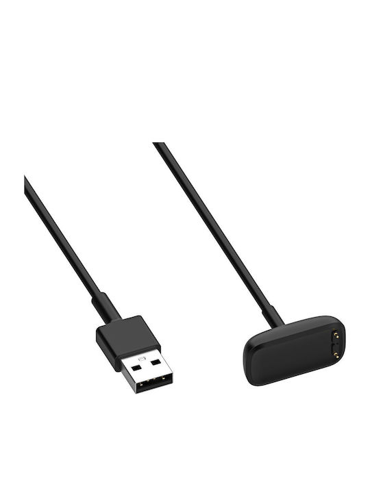 Akyga Charging Cable Wearable Charger Fitbit Luxe, Charge 5, Charge 6 Blackς