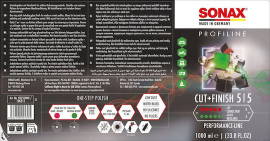 Sonax Profiline Cut & Finish 05-05 Αλοιφή Γυαλίσματος Αυτοκινήτου 1lt