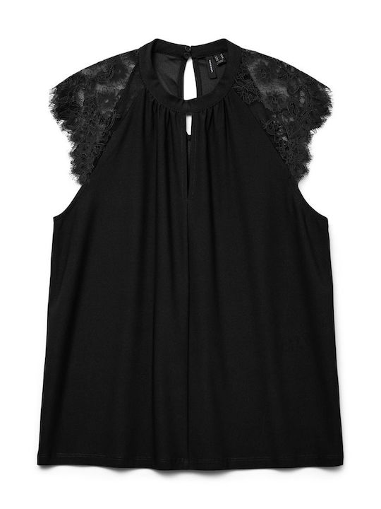 Bluza Damă De Vară Fără Mâneci Neagră