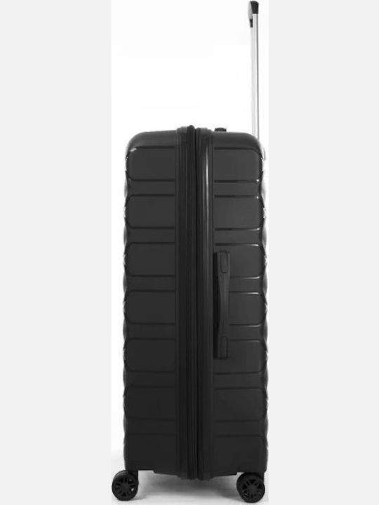 Verage Medium Hard Travel Suitcase Black with 4 Wheels Height 67cm 24061-M-Black