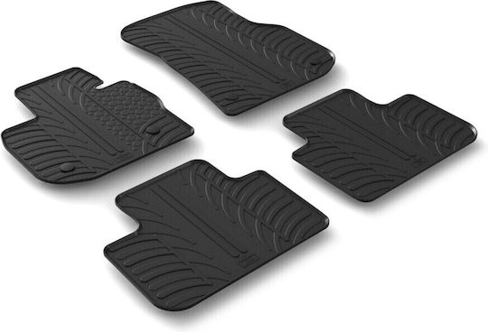 Lampa Set of Front and Rear Mats 4pcs for BMW X4 2018+ Black