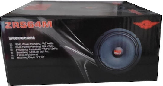 Bizzar Boxă Auto Shockwave ZRS64M 6.5" cu 100W RMS (Midrange)