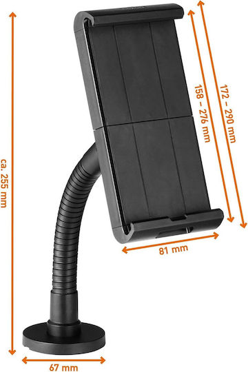 Durable Tablet Stand Wall Black