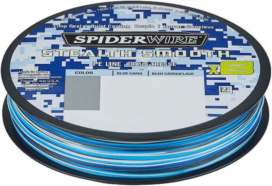 Spiderwire Stealth Smooth X8 Blue Camo 150 Μ 0,07 Χιλ 6 Κιλά